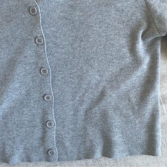 Gray Button-Up Cardigan - Picture 3 of 3